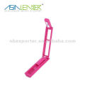 New design Mini foldable two led book light with flexible neck